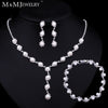 Simple Simulated Pearl Jewelry Silver Plated Wedding Accessories