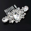 Crystal Rhinestone Flower Hair Clip Comb Pin For Wedding